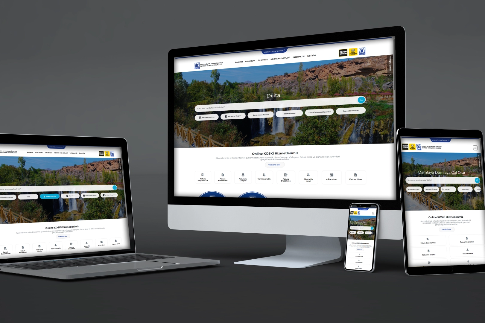 Konya KOSKİ'den 1 yılda 1 milyonu aşkın dijital işlem