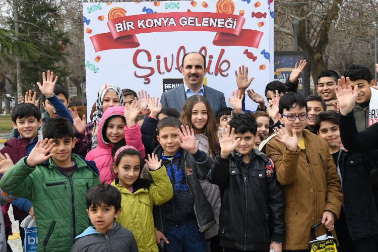 Konya’da çocukların ‘şivlilik’ sevinci