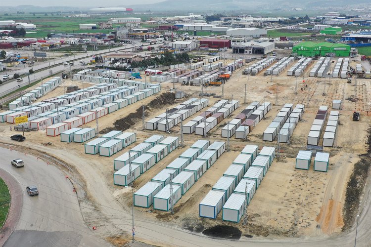 Hatay’da Konya’nın 349 konteyneri tamamlandı
