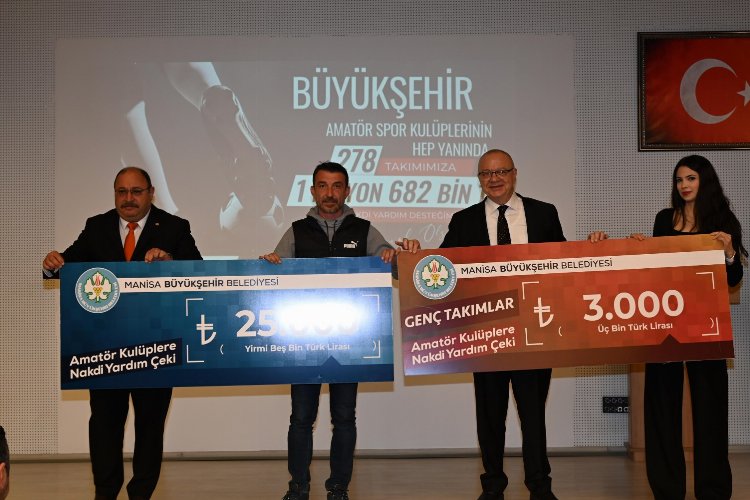 Manisa’da amatörler ‘çek’lendi! 278 kulübe 1,6 milyon TL’lik nakdi destek