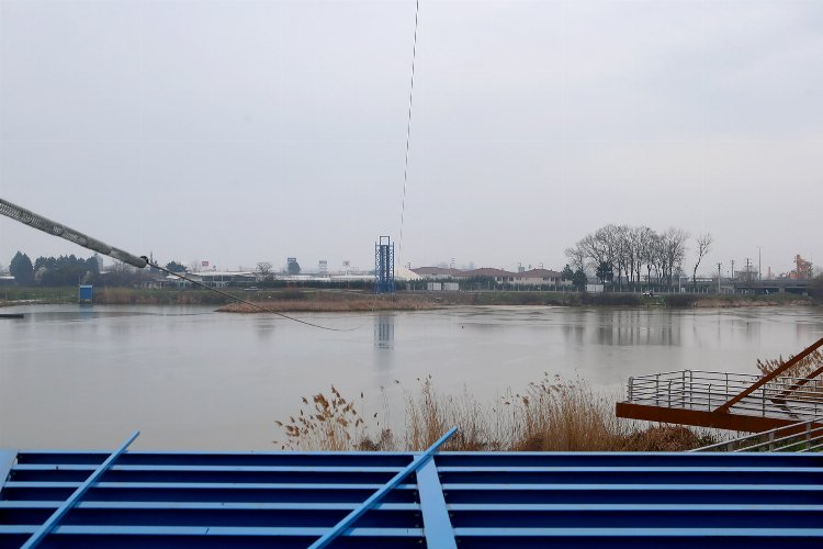 Sakarya Nehri’nde ‘zipline’ heyecanı