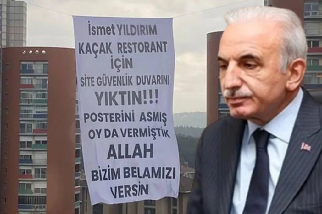 Ümraniye’de pankart krizi! Site Yönetimi, Belediye ve Restoran karşı karşıya…
