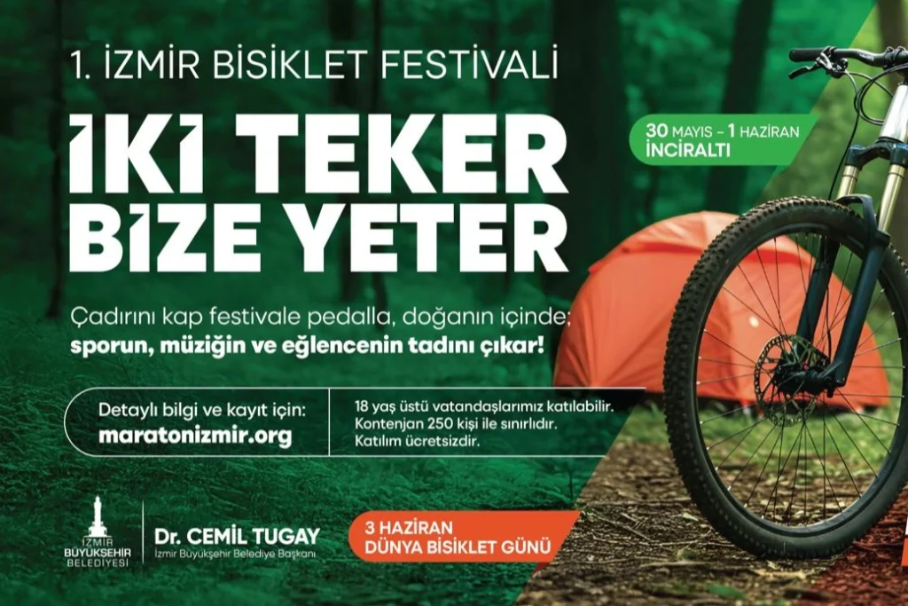İzmir’de çadırını kap festivale pedalla