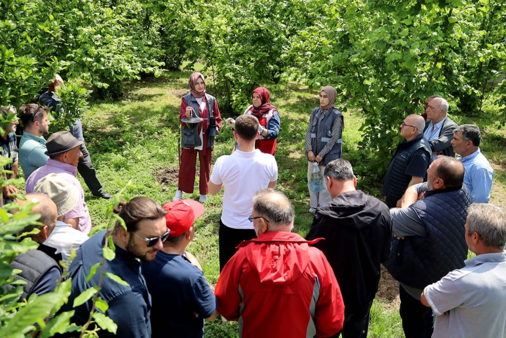 Sakarya’da çiftçilere feromon tuzağı ulaştırıyor