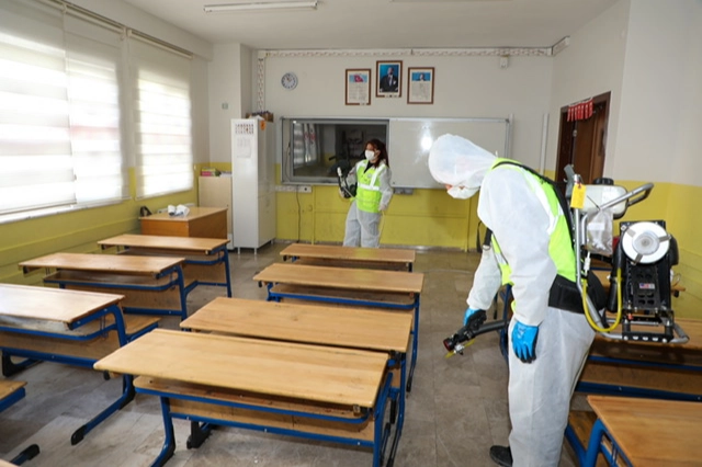 Kayseri Talas’ta okullar yeni döneme hazırlanıyor