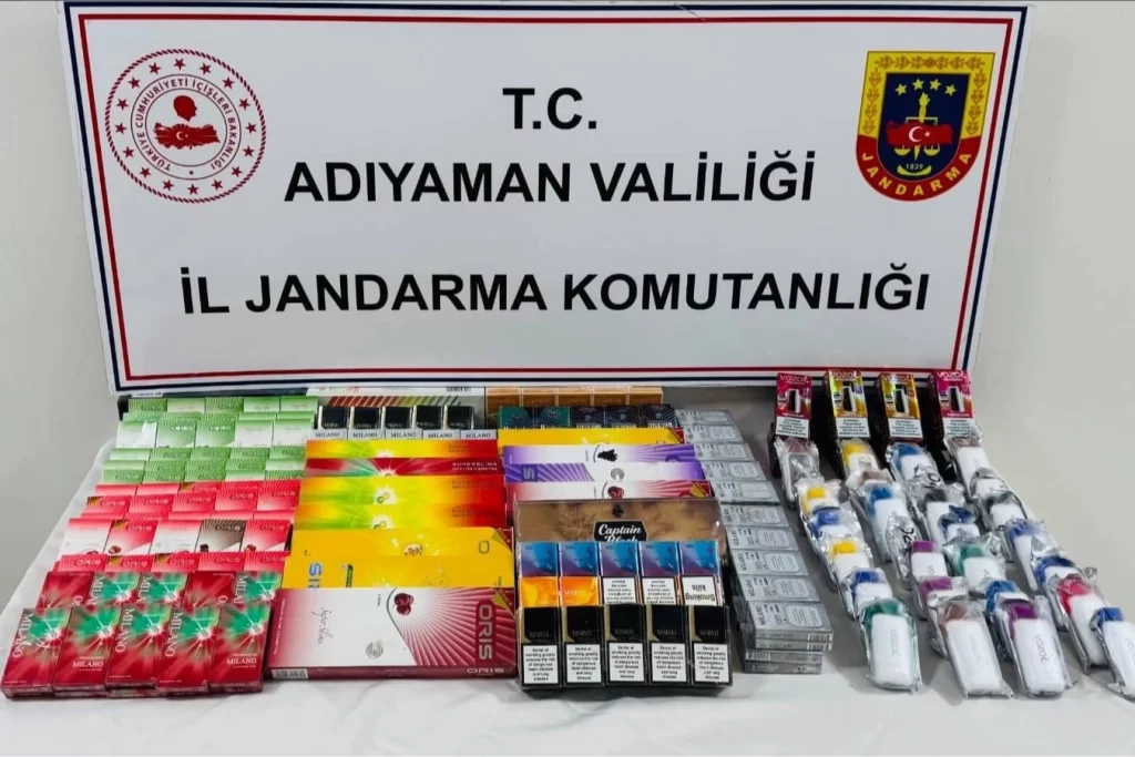 Adıyaman’da kaçak sigara operasyonu