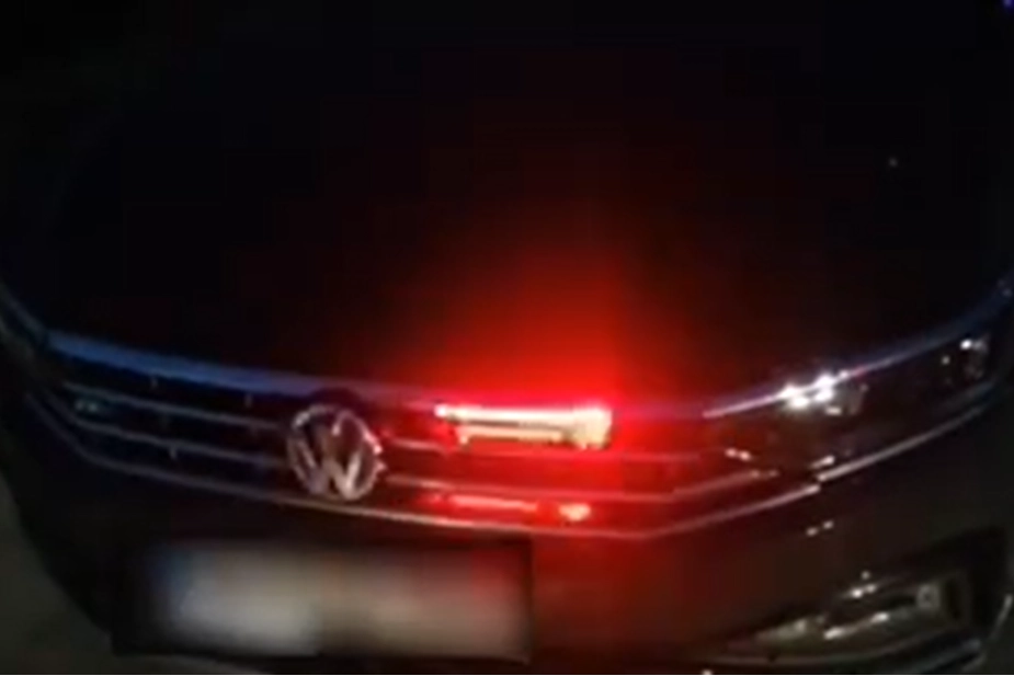 Mudanya’da çakar lambalı araca trafikten men!